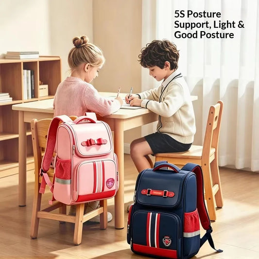 Cartable ergonomique pour enfant, dos protégé