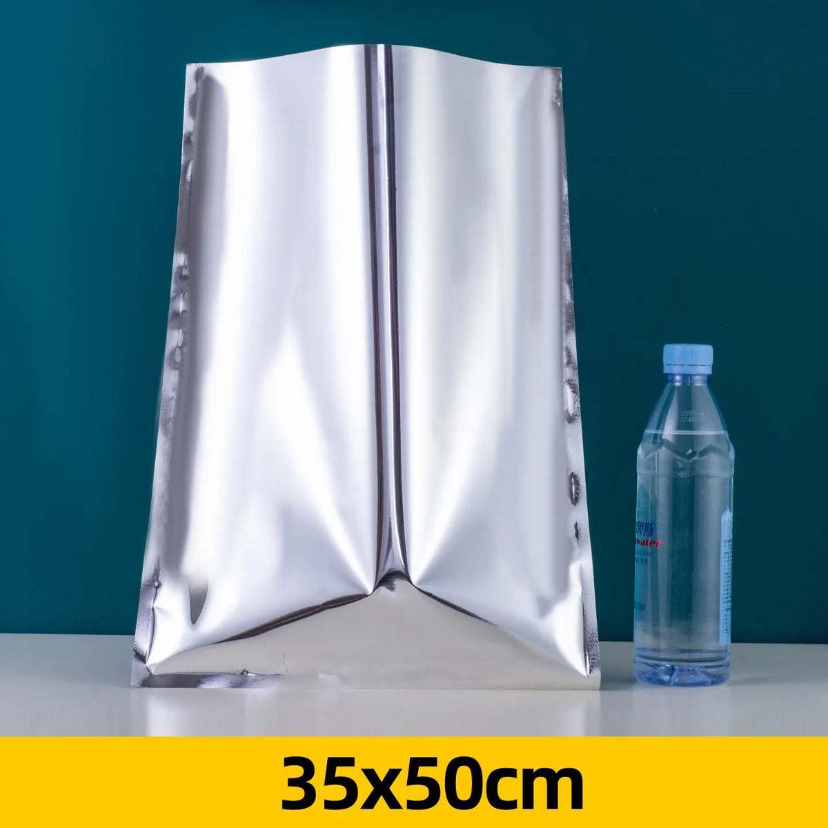 100pcs Aluminum Foil Flat Bags Heat Sealable Food Grade Storage Bags Snack Packaging Pouch Kitchen Organizer Bags