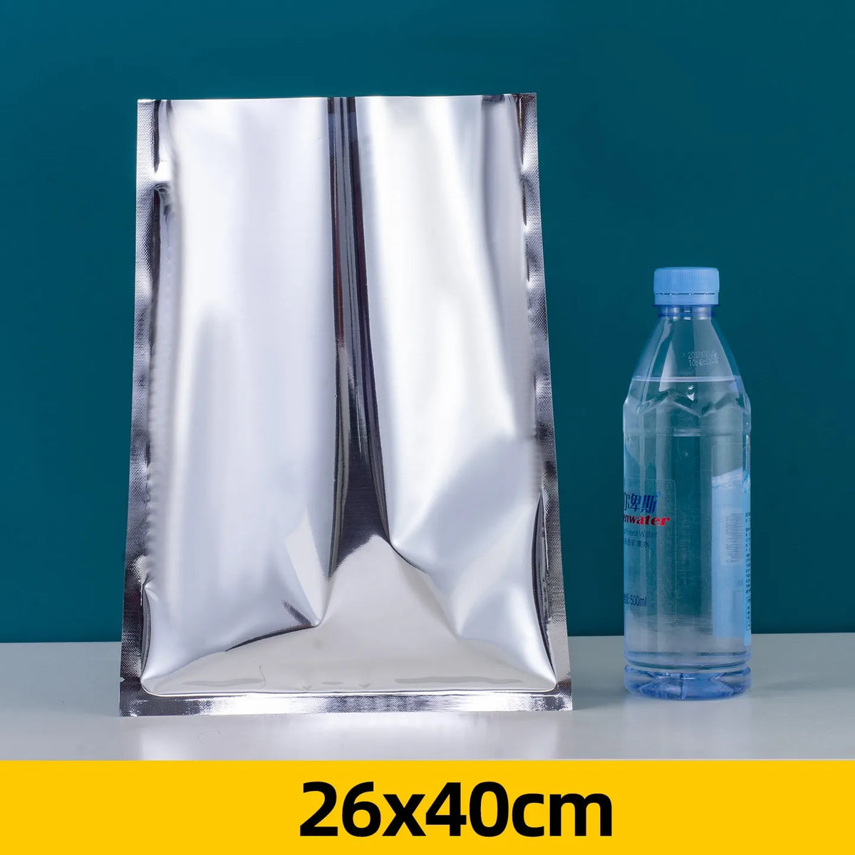 100pcs Aluminum Foil Flat Bags Heat Sealable Food Grade Storage Bags Snack Packaging Pouch Kitchen Organizer Bags