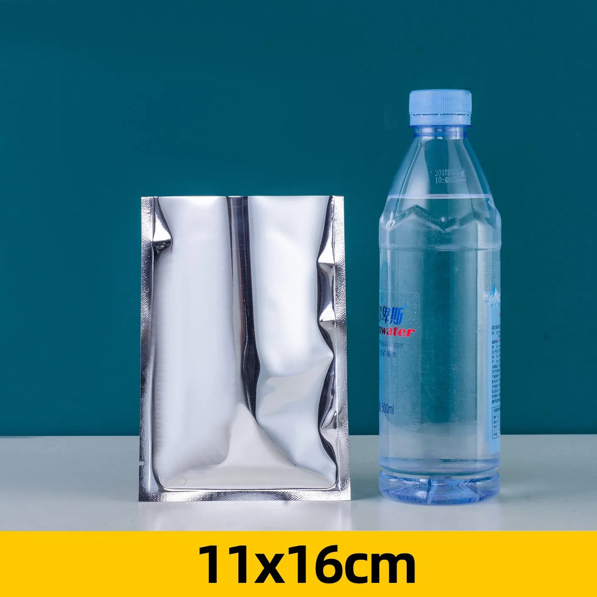 100pcs Aluminum Foil Flat Bags Heat Sealable Food Grade Storage Bags Snack Packaging Pouch Kitchen Organizer Bags