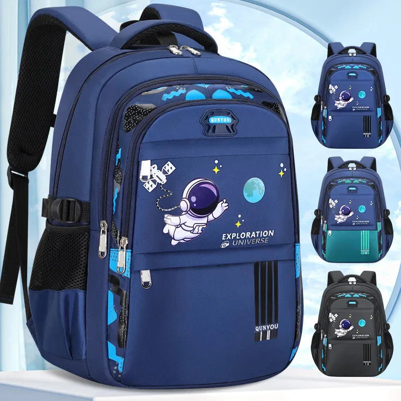 Children's waterproof astronaut backpack for primary school