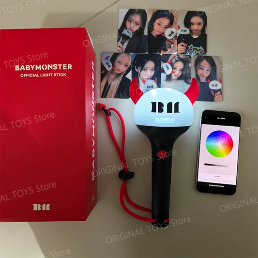 Kpop BABYMONSTER Official Lightstick avec Bluetooth BAEMON Concert Lampe de poche pour fans RORA ASA RUKA