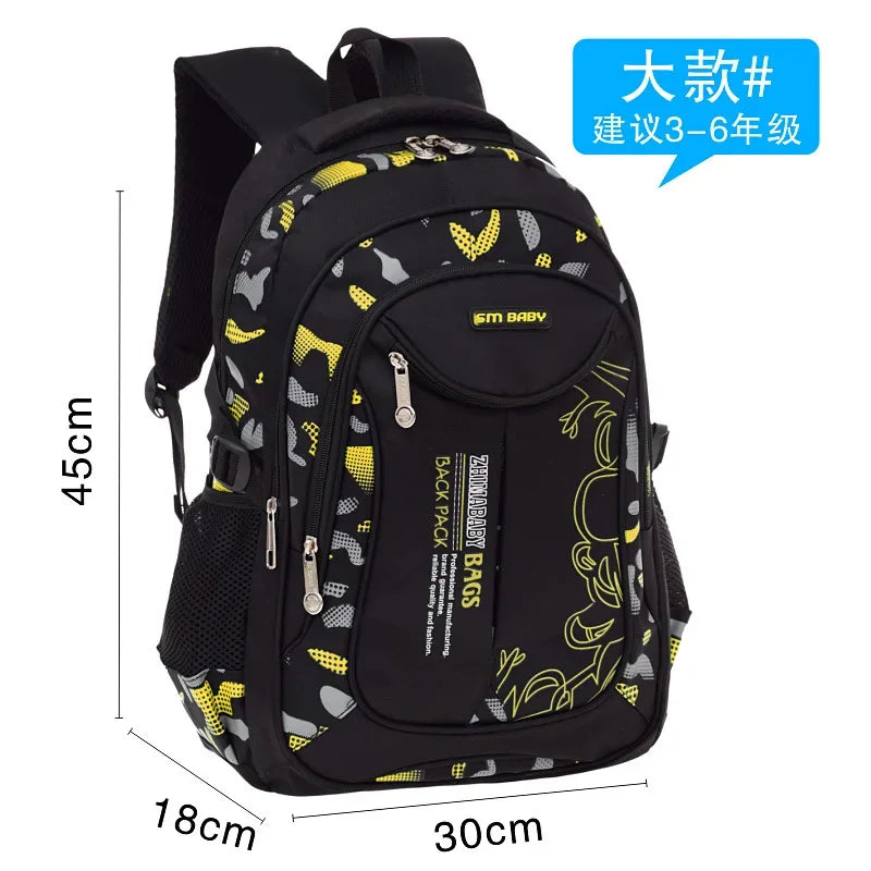 Cartable ergonomique et imperméable pour garçon, idéal pour l'école primaire