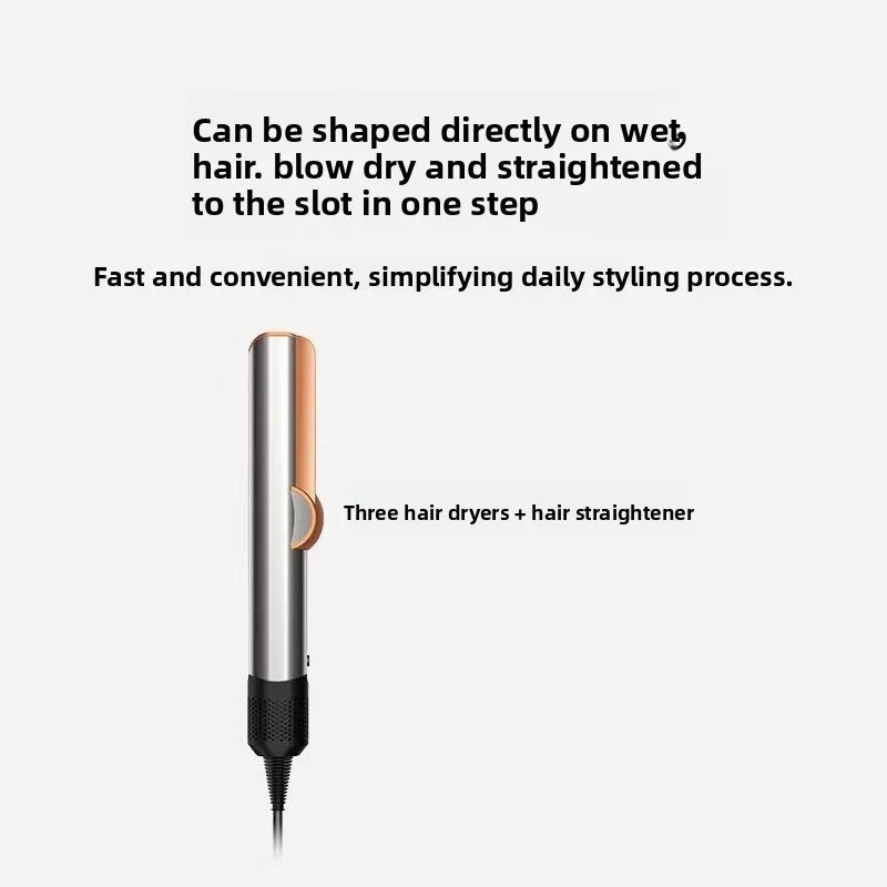 2in1 Professional Hair Straightener Curling Hair Dryer 110000 RPM Dry Air Anion Portable Wet & Dry Straightener HT01 For Dysons