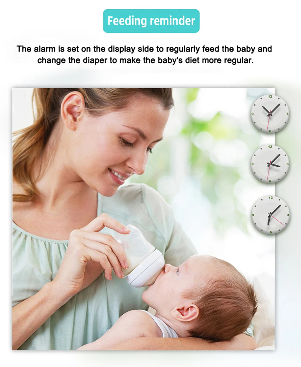 Cdycam Nouveau moniteur vidéo pour bébé sans fil 3,5 pouces Vision nocturne Surveillance de la température Audio bidirectionnel Caméra de sécurité pour bébé nounou