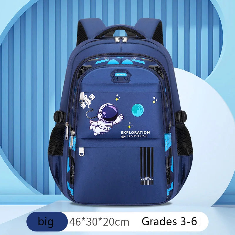 Children's waterproof astronaut backpack for primary school