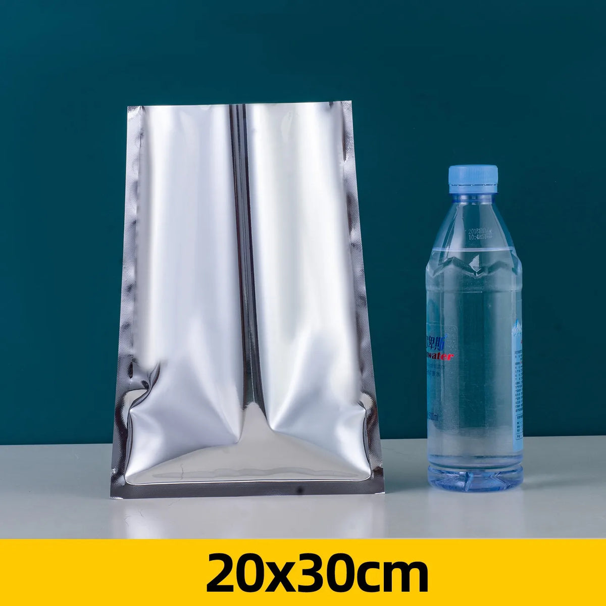 100pcs Aluminum Foil Flat Bags Heat Sealable Food Grade Storage Bags Snack Packaging Pouch Kitchen Organizer Bags