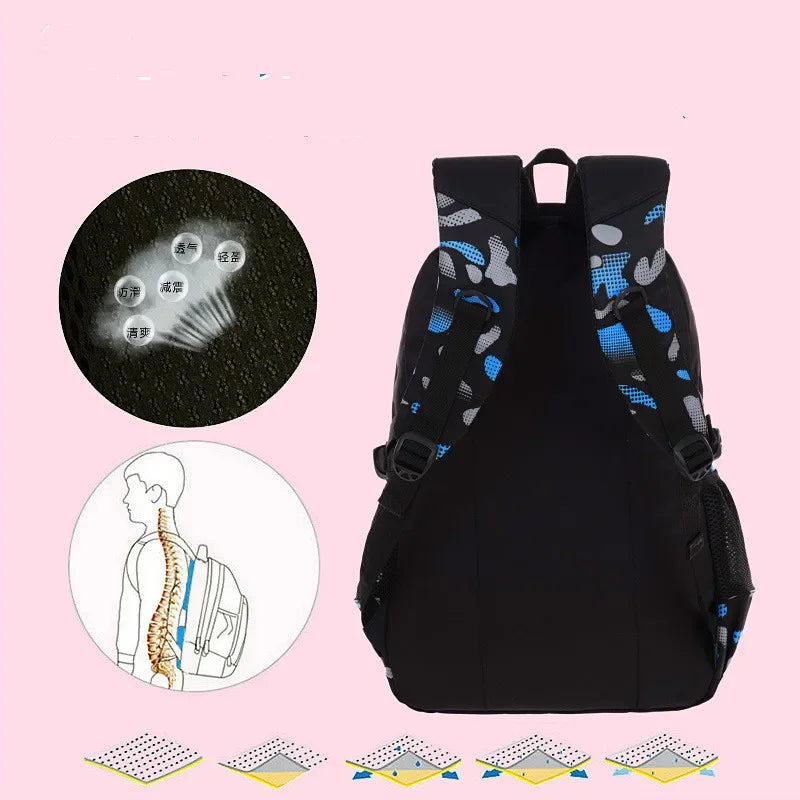 Cartable ergonomique et imperméable pour garçon, idéal pour l'école primaire