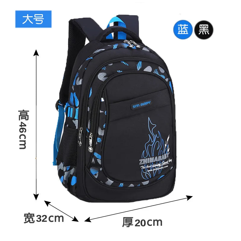 Grand cartable ergonomique garçon imperméable pour l'école primaire