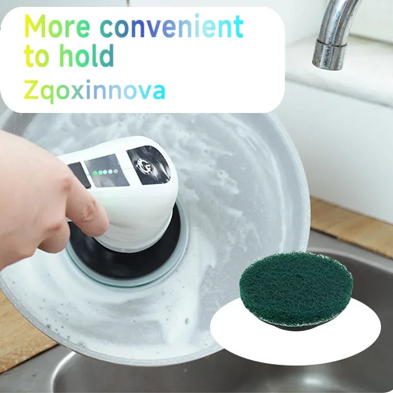 Brosse de Nettoyage Électrique Nettoyeur Rotatif Électrique 7 en 1 Outil de Nettoyage pour Cuisine/Salle de Bain/Salon Brosses à Cheveux Ménagers
