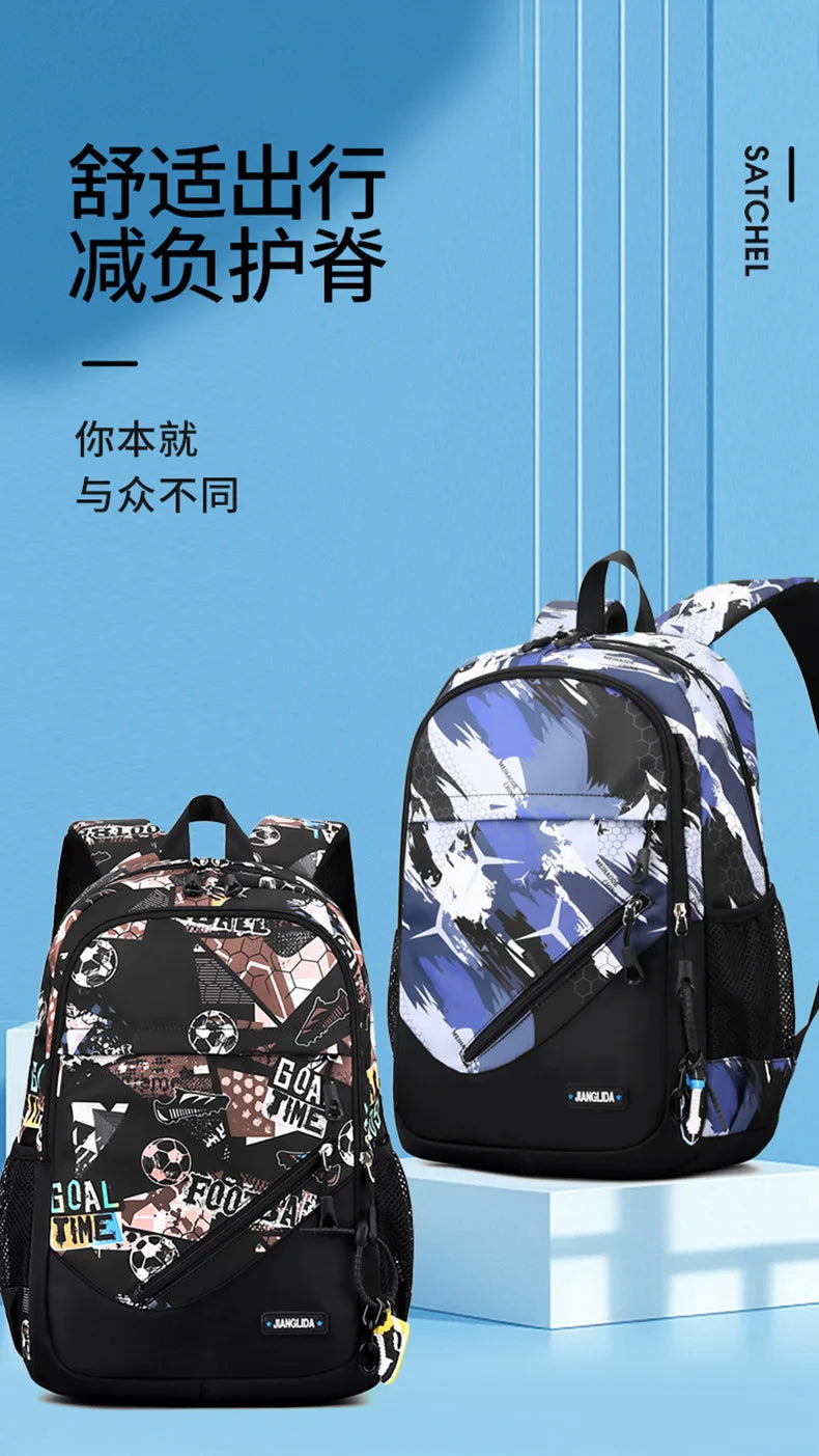Sac à Dos École Garçon — Imperméable, Léger, Primaire & Maternelle 3-9 ans