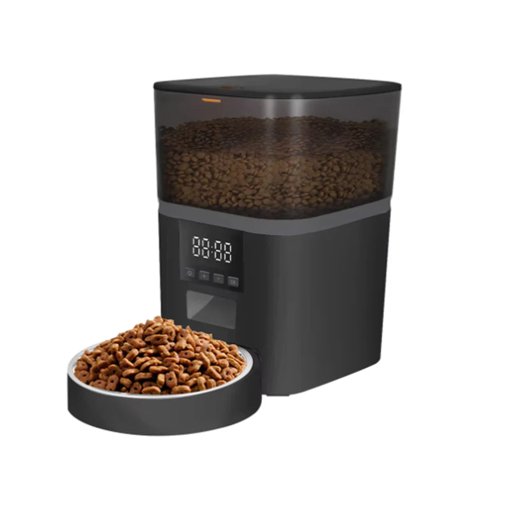4L Double Meal Camera APP Automatic Pet Feeder Time For Pet Cats Dog Food Stainless Steel Bowl Video Dispenser Smart Pet Feeder