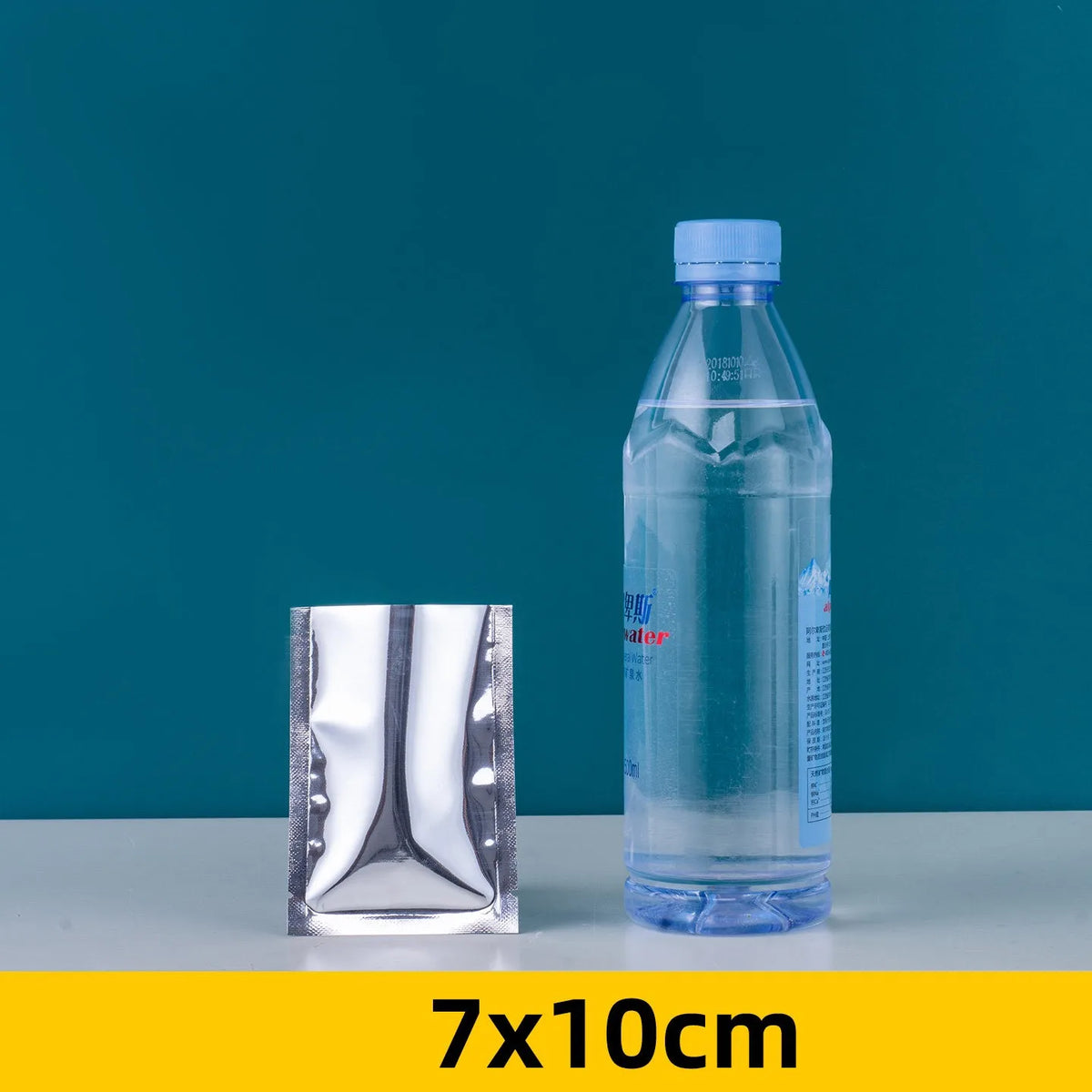 100pcs Aluminum Foil Flat Bags Heat Sealable Food Grade Storage Bags Snack Packaging Pouch Kitchen Organizer Bags