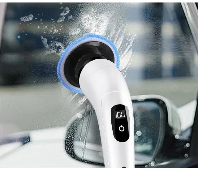 Brosse de Nettoyage Électrique Nettoyeur Rotatif Électrique 7 en 1 Outil de Nettoyage pour Cuisine/Salle de Bain/Salon Brosses à Cheveux Ménagers