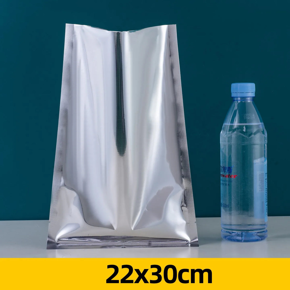 100pcs Aluminum Foil Flat Bags Heat Sealable Food Grade Storage Bags Snack Packaging Pouch Kitchen Organizer Bags