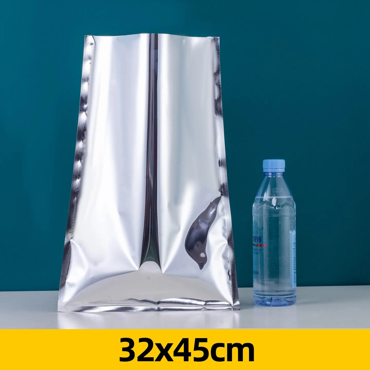 100pcs Aluminum Foil Flat Bags Heat Sealable Food Grade Storage Bags Snack Packaging Pouch Kitchen Organizer Bags