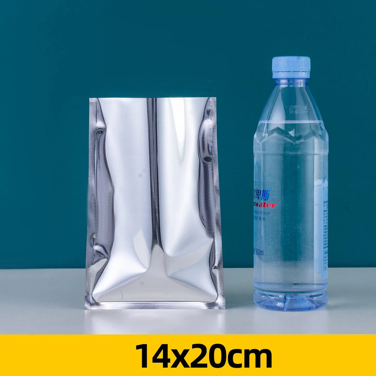 100pcs Aluminum Foil Flat Bags Heat Sealable Food Grade Storage Bags Snack Packaging Pouch Kitchen Organizer Bags