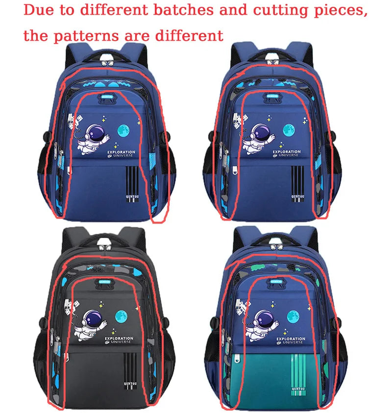 Astronaut Backpack for Boys — Waterproof, Primary School, Ages 7-13