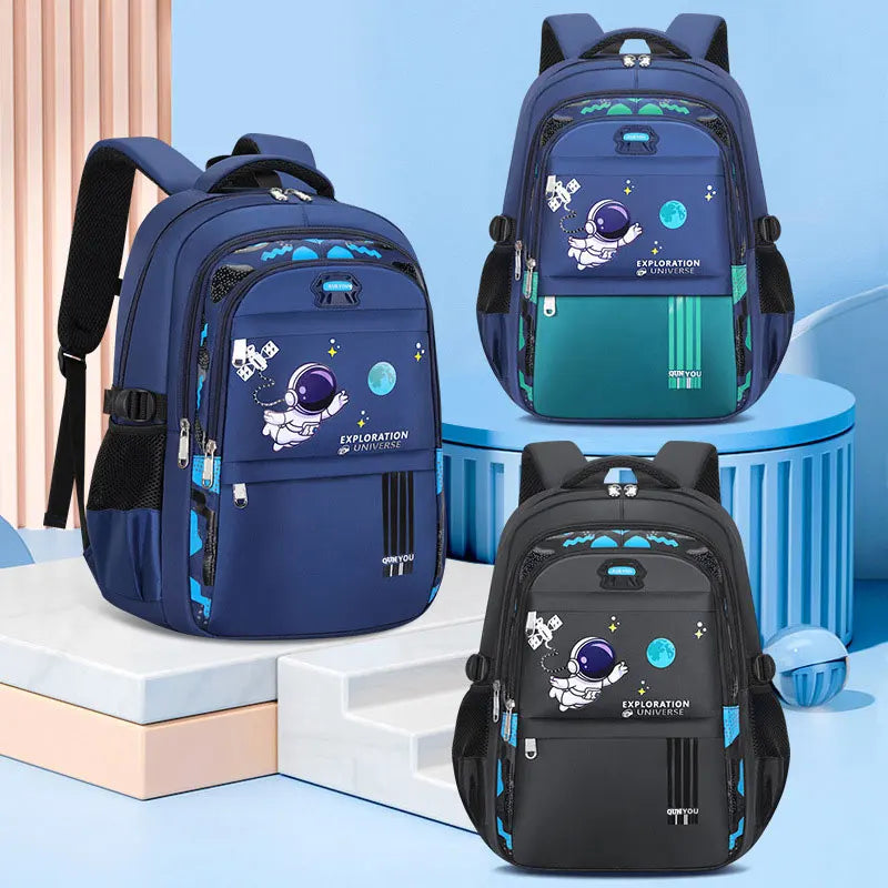 Children's waterproof astronaut backpack for primary school
