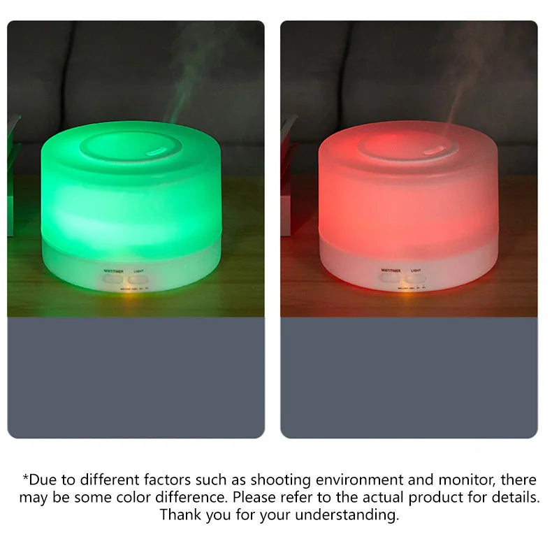 700ml Large Capacity Wood Grain Aromatherapy Humidifier Intelligent  Fog Aromatherapy Diffuser Colorful Night Light Air Purifie