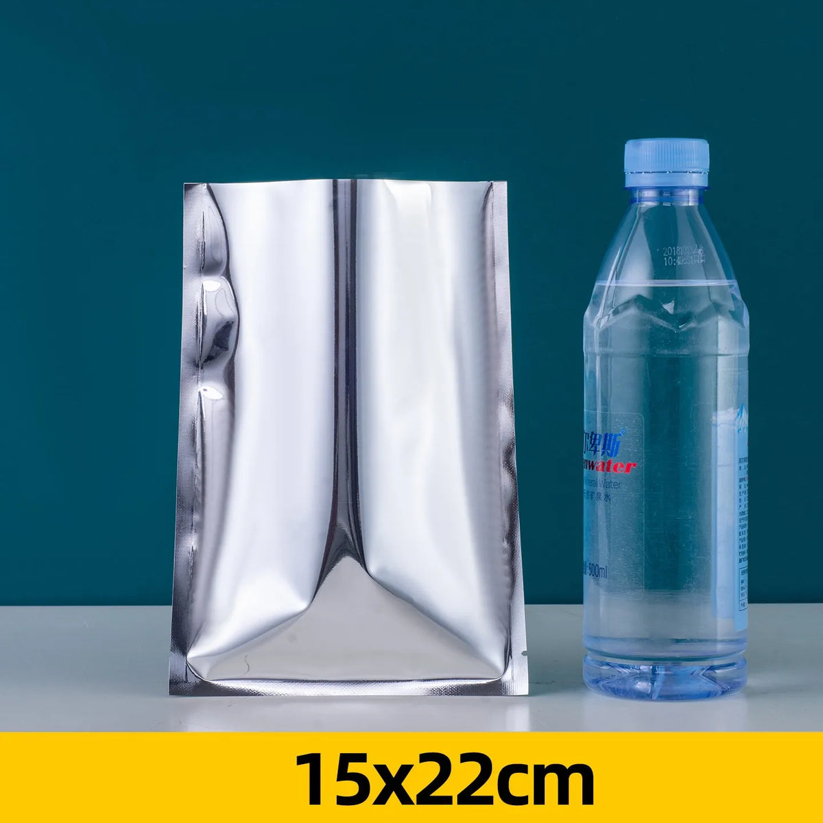 100pcs Aluminum Foil Flat Bags Heat Sealable Food Grade Storage Bags Snack Packaging Pouch Kitchen Organizer Bags