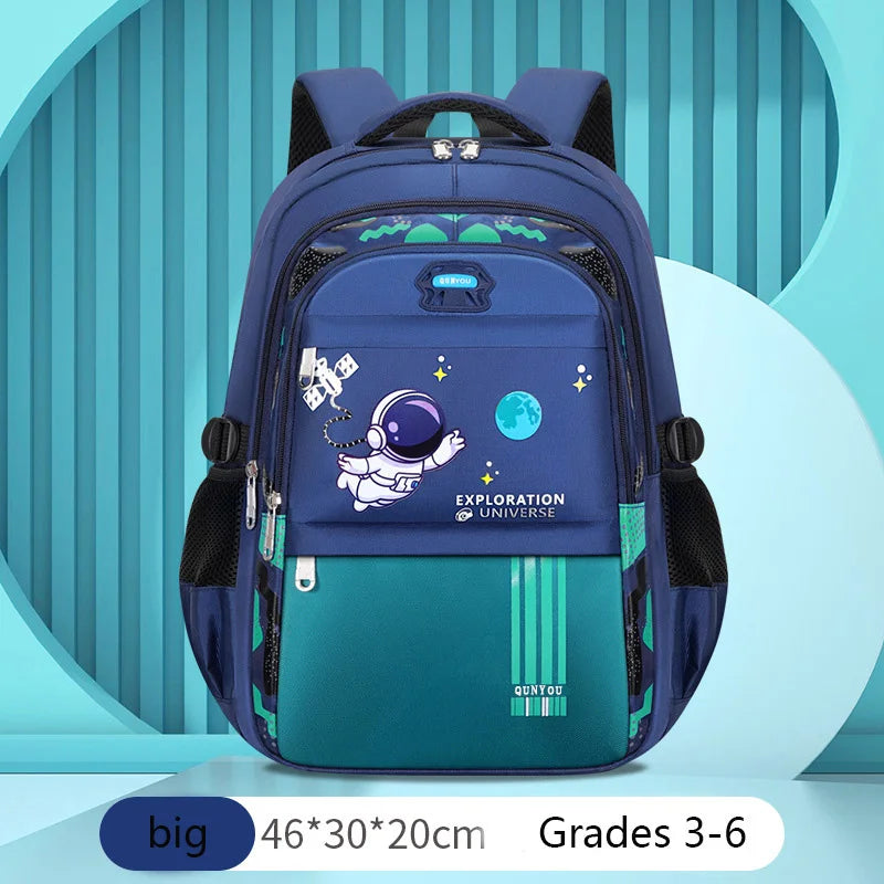 Children's waterproof astronaut backpack for primary school