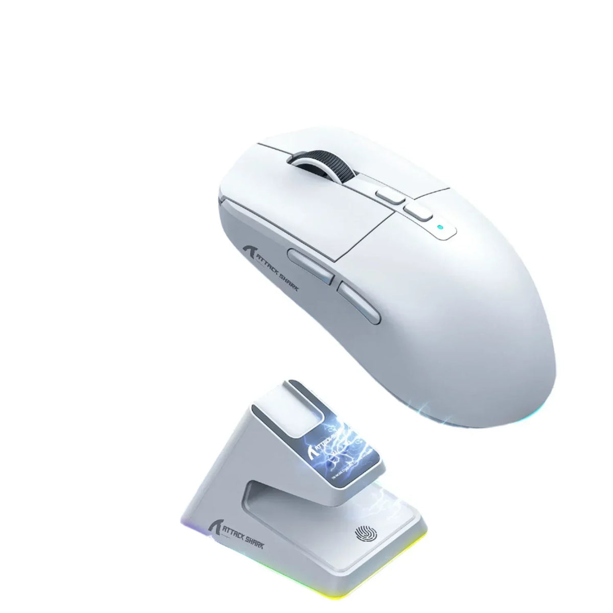 Souris de jeu RVB trimode avec base de chargement magnétique