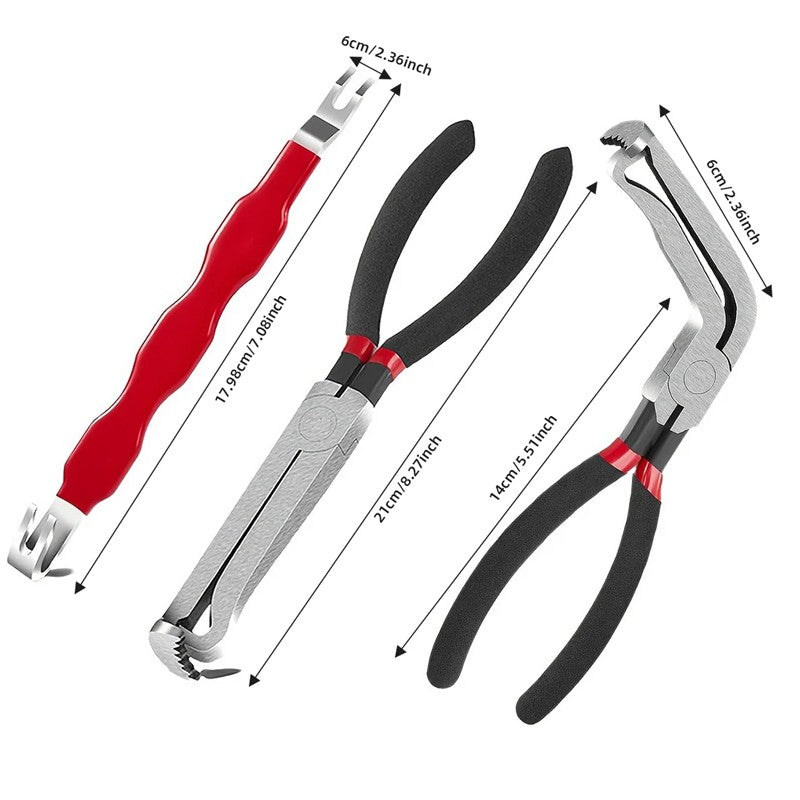 Set de 3 pinces à débrancher connecteurs automobiles