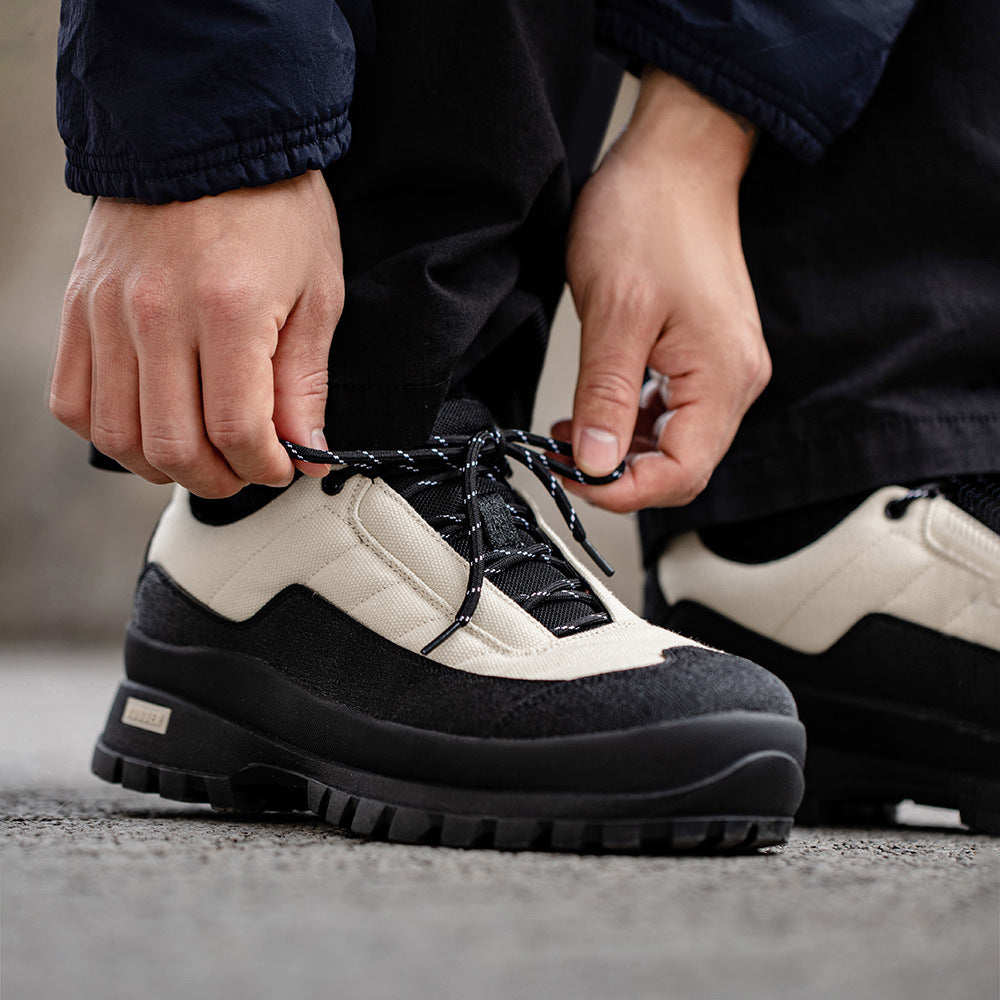 Chaussures homme semelle épaisse, style rétro montagne
