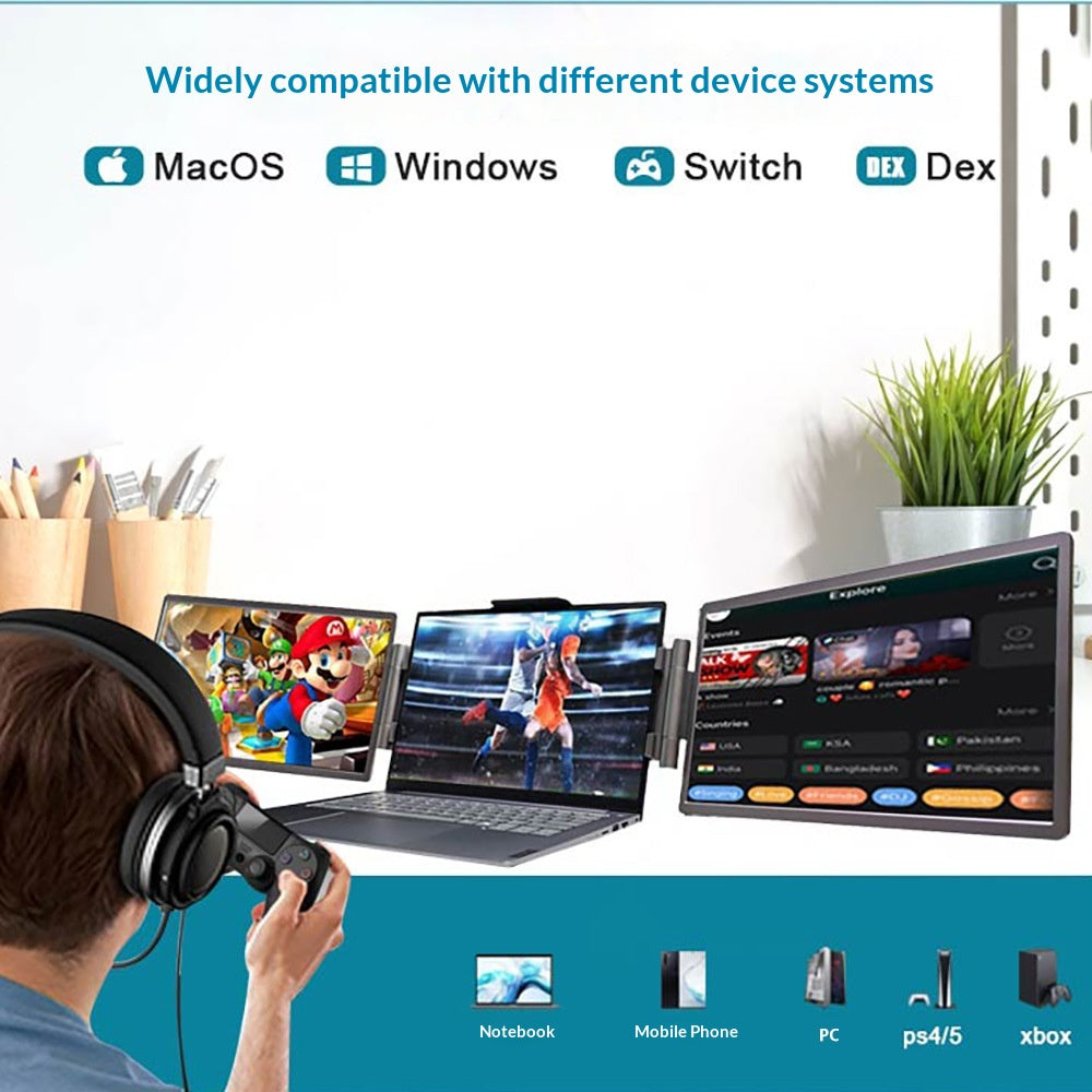 Écran portable 14 pouces Full HD IPS pour laptop