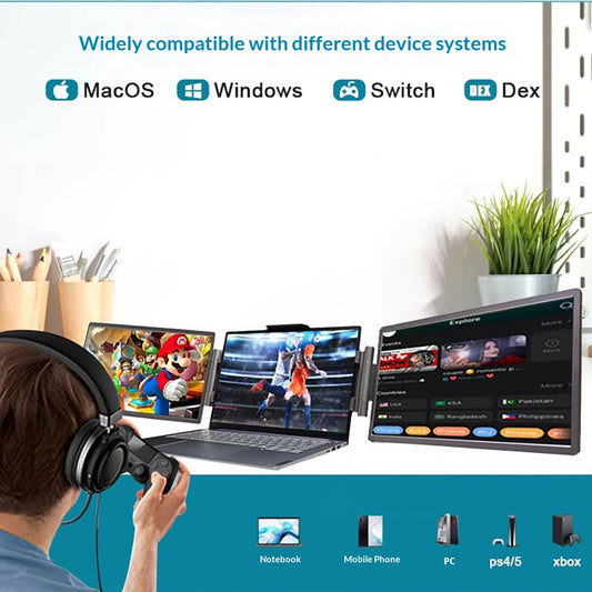 Écran portable 14 pouces Full HD IPS pour laptop