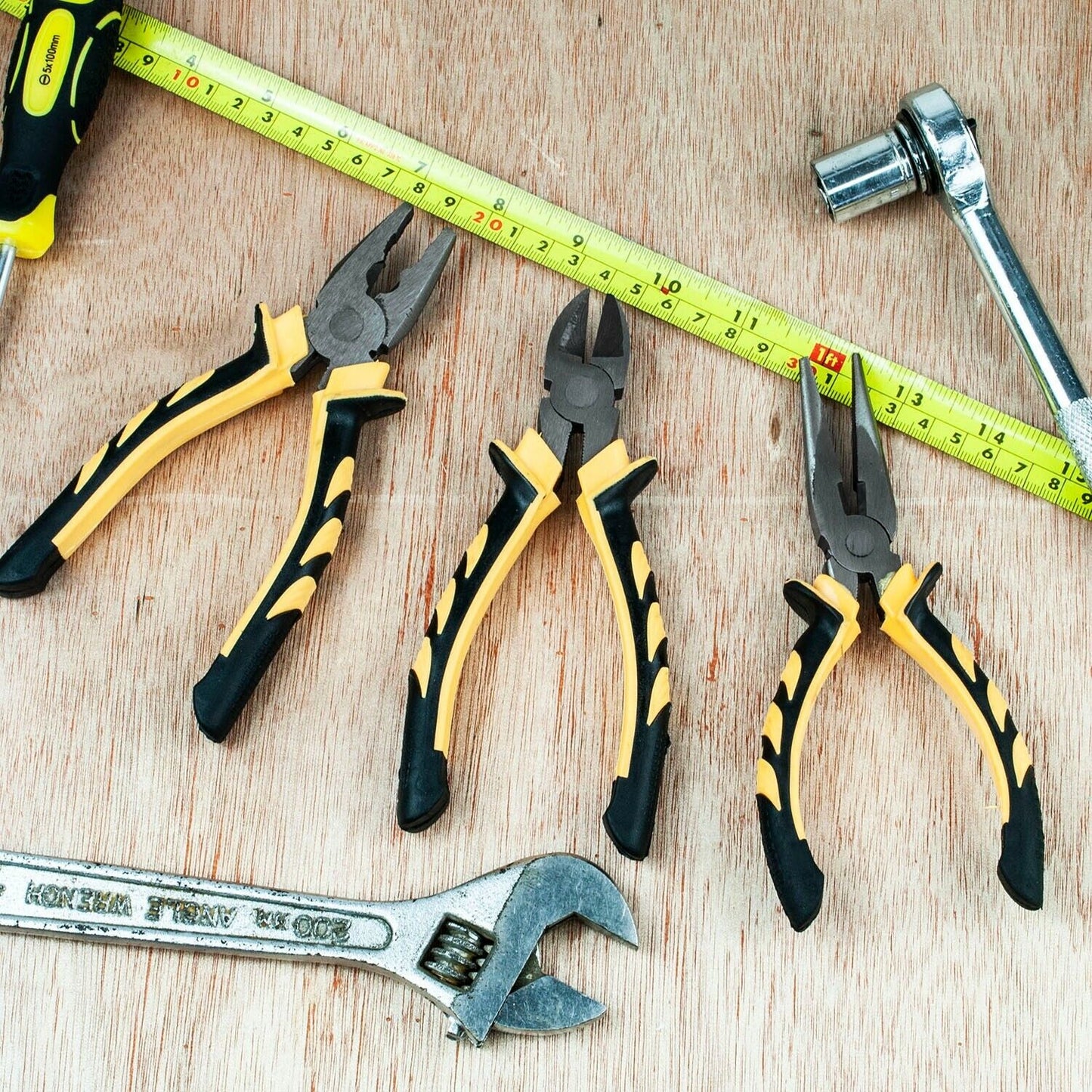 Lot de 3 pinces robustes à poignées soft-grip