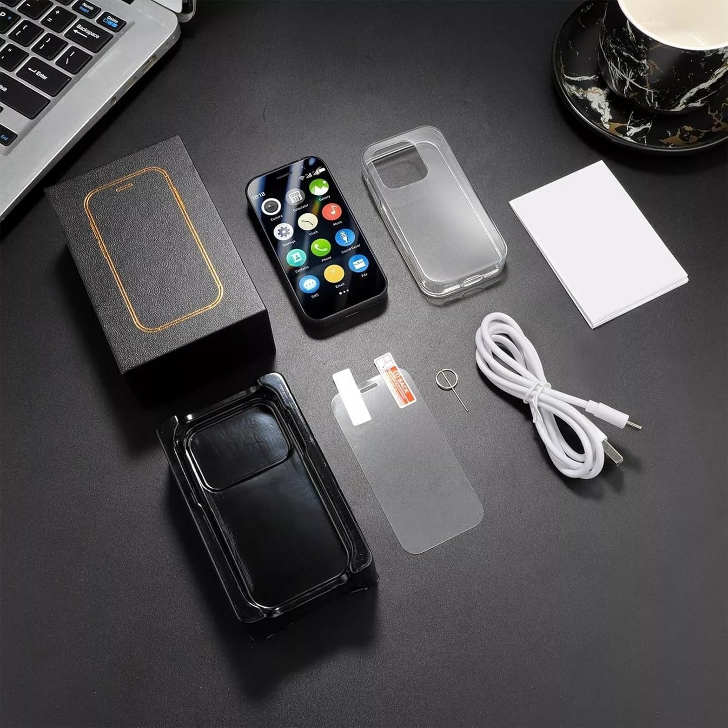 Mini smartphone débloqué ultra-compact, écran tactile 3 pouces
