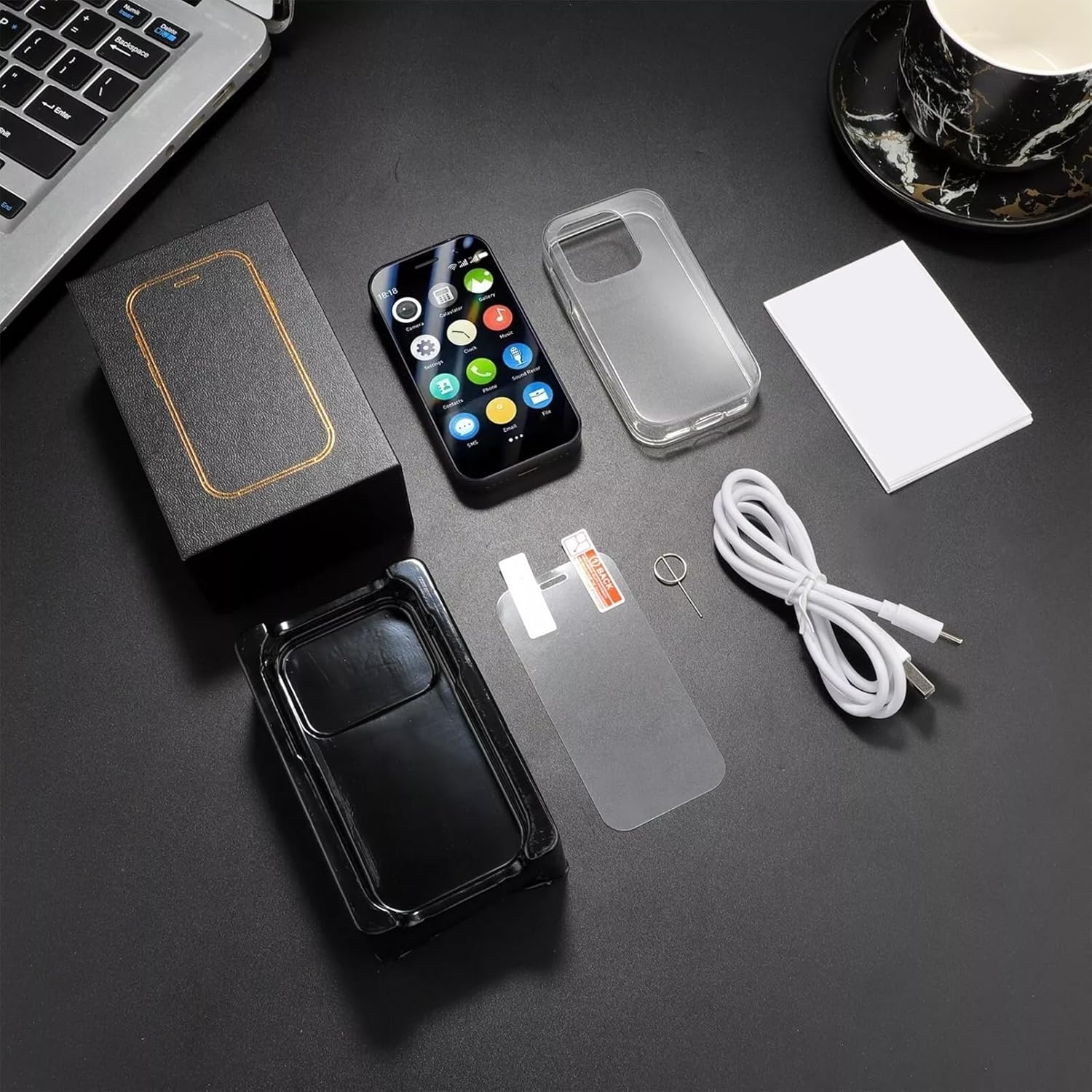 Mini smartphone débloqué ultra-compact, écran tactile 3 pouces
