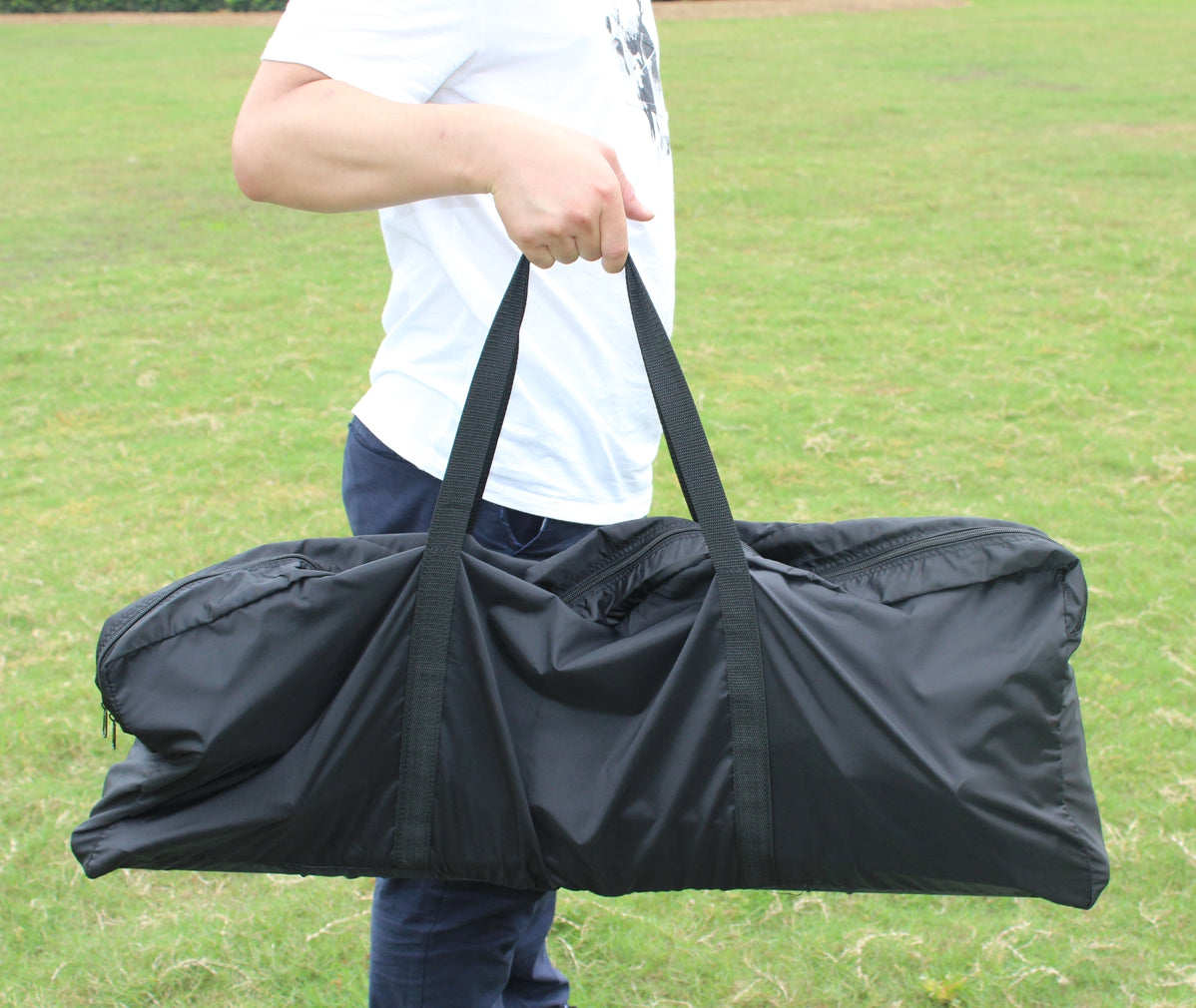 But de foot pliable 2,4 x 1,5 m, cadre acier résistant