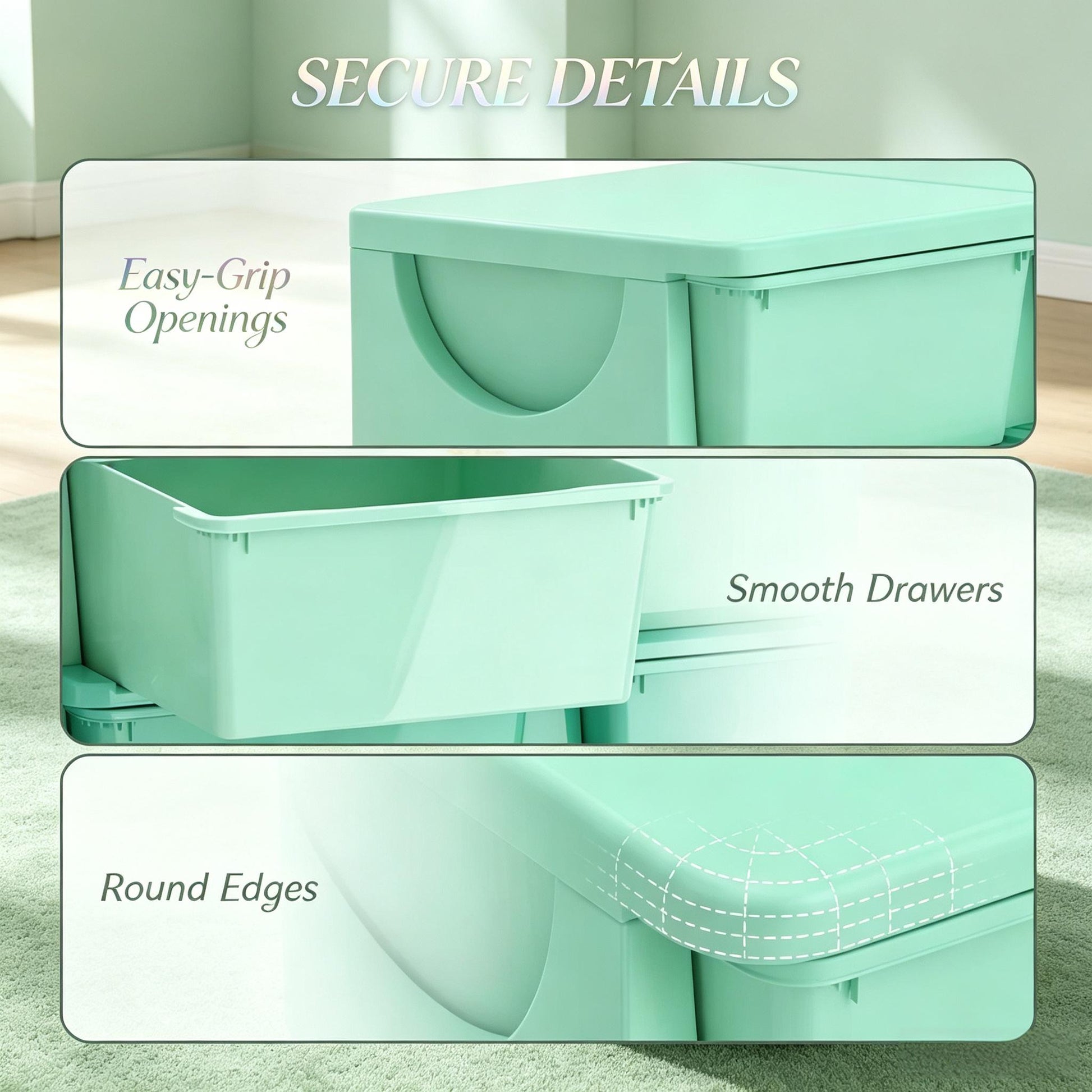 Tour de rangement 9 tiroirs pour jouets, meuble modulable