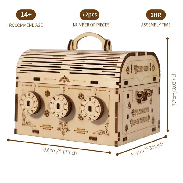 Dimensions et caractéristiques du coffre en bois