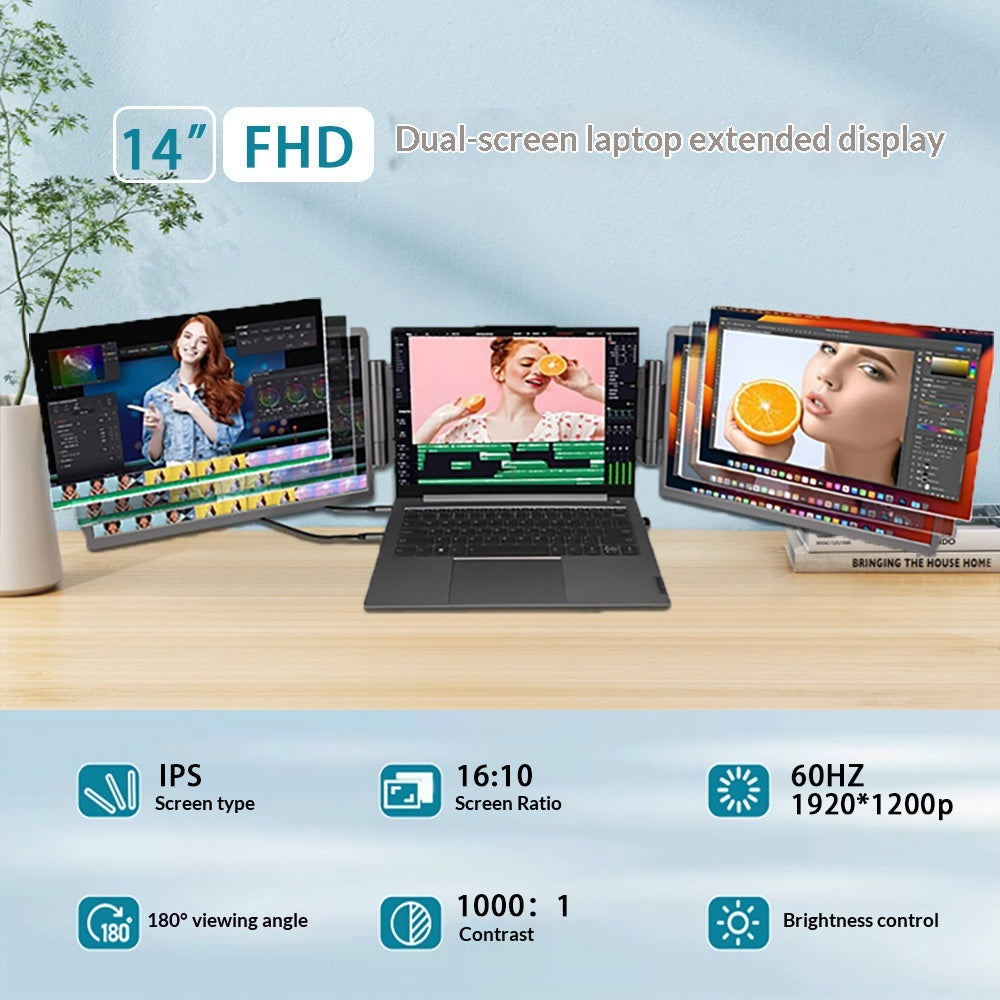Écran portable 14 pouces Full HD IPS pour laptop