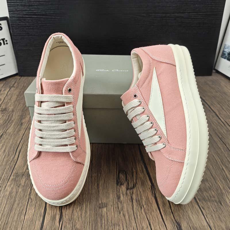 Baskets basses en toile bicolore, style preppy unisexe
