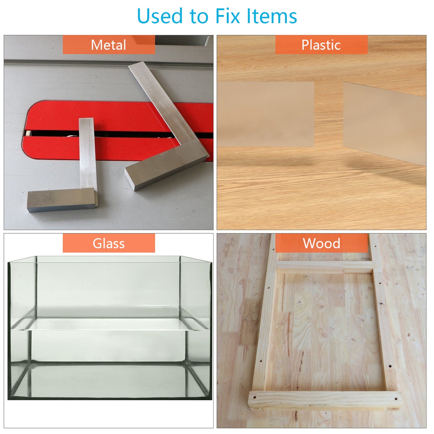 Kit d'assemblage 3 en 1 : serre-joints d'angle, gants et mètre