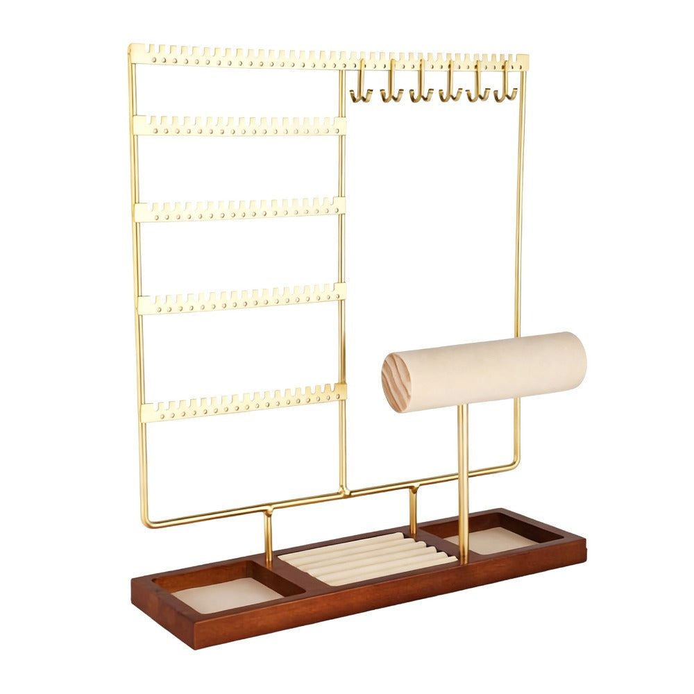 Organisateur à bijoux 5 niveaux, 108 trous à boucles d'oreilles