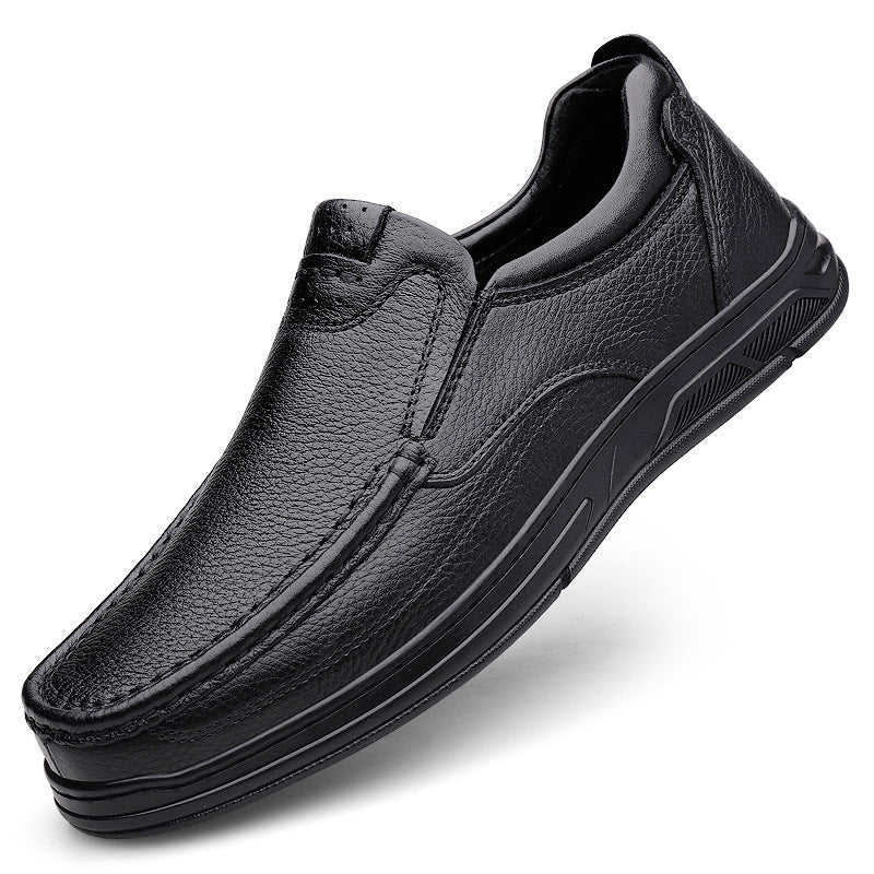Chaussures homme en cuir de vachette pleine fleur, confort