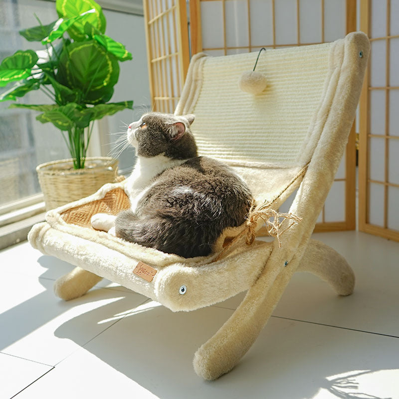 Canapé-lit pour chat, coin bain de soleil