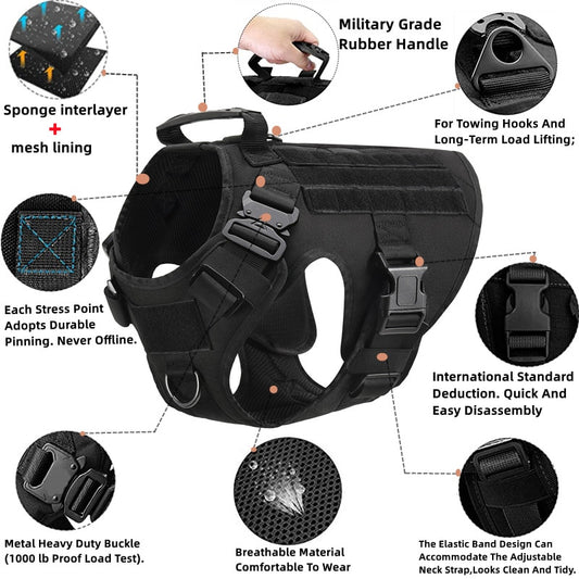 Military Tactical Dog Harness
