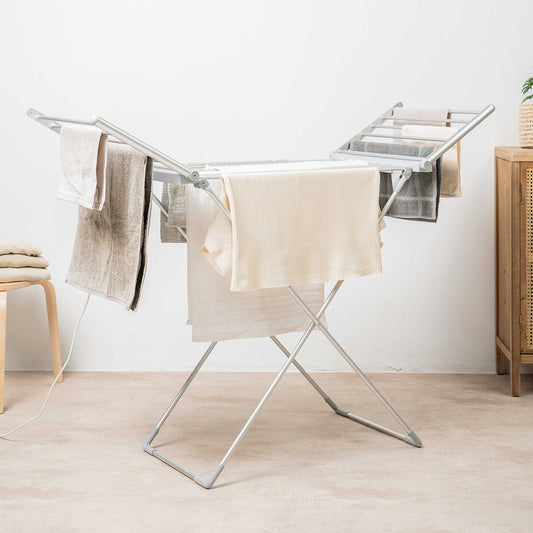 Elektrischer Klapp-Wäscheständer InnovaGoods – schnelle Trocknung, Touchscreen, 20 Stangen