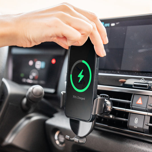 InnovaGoods Kabelloser KFZ-Ladehalter – Schnelles Laden während der Fahrt